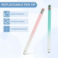 thumbnail image 4 of Stylus Pens for Touch Screens, 2 in 1 High Sensitivity Universal Pen Pink Green, 4 of 7