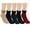 Black/Green/Navy/Red/Skin, variant on Gustave 5 Pairs Winter Thermal Socks for Women Fleece Lined Crew Socks Warm Thick Casual Socks Soft Cozy Boot Socks for Cold Weather