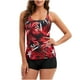 thumbnail image 2 of Traje de baño dividido para mujer con estampado de hojas multicolor y flores en la espalda Fridja  nalpqowj48232, 2 of 7
