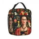 thumbnail image 3 of Bolsa térmica para almuerzo con estampado de leopardo, F-Frida, K-Kahloes, lonchera grande, bolsa térmica, lonchera, bolsa para comida de picnic en la playa, 3 of 5