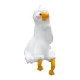 thumbnail image 2 of Estatua de Ganso Figura Animal Decorativa Miniatura Escultura Coleccionable en Resina Epoxi Adecuada para Monitor de Computadora Mesa Silla Estante Regalo 27 cm x 27 cm x 55 cm, 2 of 9