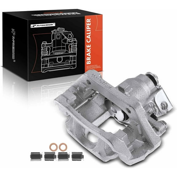 A-Premium Brake Caliper Assembly Compatible with Ford Explorer Taurus Flex Lincoln MKT Rear Left Driver Side