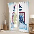 thumbnail image 3 of Homewish Teens Boys Sport Ice Hockey Blackout Curtains Set of 2 (52x84 Each),Ball Game Window Curtains,Blue Red Curtains and Drapes,Breathable Home Decor, 3 of 6