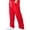 Red, variant on Men's Fashion Casual Straight Pants - Elastic Drawstring Waist - Durable Polyester Material - Hand/Machine Washable - S-XXXL Sizes for Work/Outdoor
