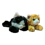 GINGER CAT & MAYNARD BLACK CAT Mini Flopsie 8" Stuffed Animal Plush by Aurora