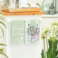 thumbnail image 4 of Sm:)e Butterfly Sping Flowers Kitchen Towels Set of 4, 18x26 Inch, Light Green, 4 of 6
