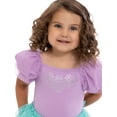 thumbnail image 2 of Disney Princess Toddler Girls Ariel Cosplay Tutu Dress with Puff Sleeves, Sizes 12M-5T, 2 of 7