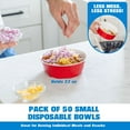 thumbnail image 2 of GoBig Party Large Disposable Plastic Bowls, 22 oz, Red, 50 Count, 2 of 6