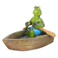 thumbnail image 1 of Frogs Figurines Resin Frogs Statue Pond Landscape Ornament Yard Water Pool Decor, 1 of 3