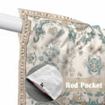 thumbnail image 4 of Swag Valance Curtains for Windows, Retro Boho Light Filtering Kitchen Curtains with Rod Pocket, Farmhouse Ethnic Nation Abstract Flowers Window Treatment Valances for Living Room, 28x36 - 2 PCS, 4 of 9