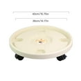thumbnail image 2 of Plastic Tray Movable Holder Flower Pot Rack  Wheels For Women Girls Removable  Portable Plant Stand, 2 of 16