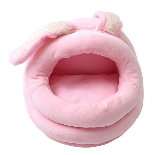Cama cueva para conejillos de indias, nido para dormir para hámster, linda y suave casa para conejillos de indias Conejo pequeño