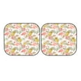 thumbnail image 7 of Bingfone Tropical Pink Flamingo Pineapple Windshield Sun Shade 2-Piece Foldable Car Front Window Sunshade for Most Sedans SUV Truck-Large, 7 of 7