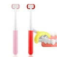 thumbnail image 5 of 2 Pieces 3 Sided Kids Toothbrush, Three Bristles for Child Toothbrush, Autism Soft Bristles Toothbrush, 5 of 8