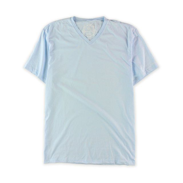 American Rag Edv playera gráfica con cuello en V para hombre, azul, grande American Rag Camiseta gráfica