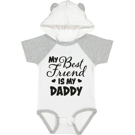 

Inktastic My Best Friend is My Daddy with Hearts Gift Baby Boy or Baby Girl Bodysuit