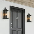 thumbnail image 5 of Lawyettle Black Outdoor Wall Light, 20.6-Inch Dusk to Dawn Sensor Exterior Lantern, Waterproof Porch Wall Sconce with 2-Light E12 Socket for Patio, Doorway, Garage, 5 of 7