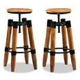 thumbnail image 6 of vidaXL Bar Stools 2 Pcs Solid Mango Wood, 6 of 9