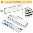 thumbnail image 2 of MIKEDE Neodymium Magnets, 5 Pack Black Super Strong Magnets Bar, Waterproof Heavy Duty Magnet with Adhesive Backing, Rare Earth Small Magnet Strips for Fridge, DIY, Craft, Science - 60x10x3 mm, 2 of 10