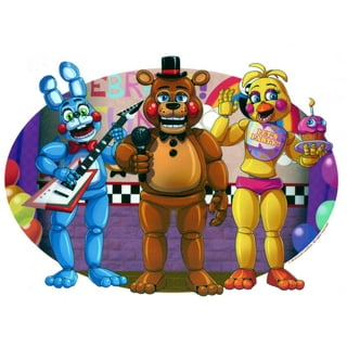 Five Nights at Freddy Party Supplies Set Include Banner, Hanging Swirls,  Balloons, Cake Topper, Cupcake Toppers, Sticker, FNAF Party favors, FNAF