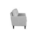 thumbnail image 4 of Lifestyle Solutions Luna Modern Loveseat, Gray Fabric, 4 of 9