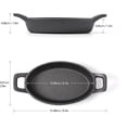 thumbnail image 2 of HAWOK Cast Iron Mini Oval Serving Dish 6.1 inchx 3.85 inch 8oz………, 2 of 4