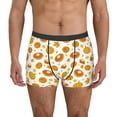 thumbnail image 2 of Bingfone Pumpkin Maple Leaves Men's Underwear - Casual Stretch Boxer Briefs-Small, 2 of 7