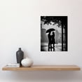 thumbnail image 2 of A Couple Under an Umbrella Black and White Photo Unframed Wall Art Print Poster Home Decor Premium, 2 of 3