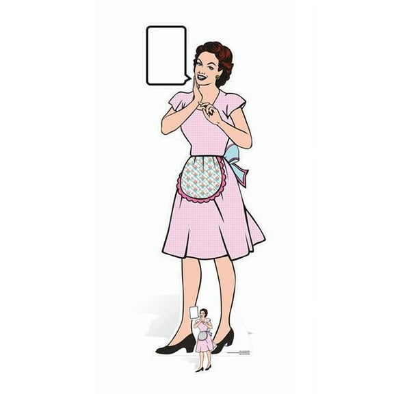 Star Cutouts SC991 1950s Style Classic Housewife Life Size Cardboard Cutout