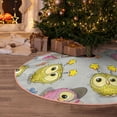 thumbnail image 5 of Sikiie Cartoon Owls Nativity Christmas Tree Skirt, Jesus Christian Winter Holiday Tree Mat Decoration(30-48IN)36", 5 of 6
