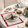 thumbnail image 5 of Christmas Placemats Black Red Buffalo Check Placemats Set of 4 Plaid Placemats Set for Christmas Holiday Farmhouse Table Home Decoration, 5 of 8