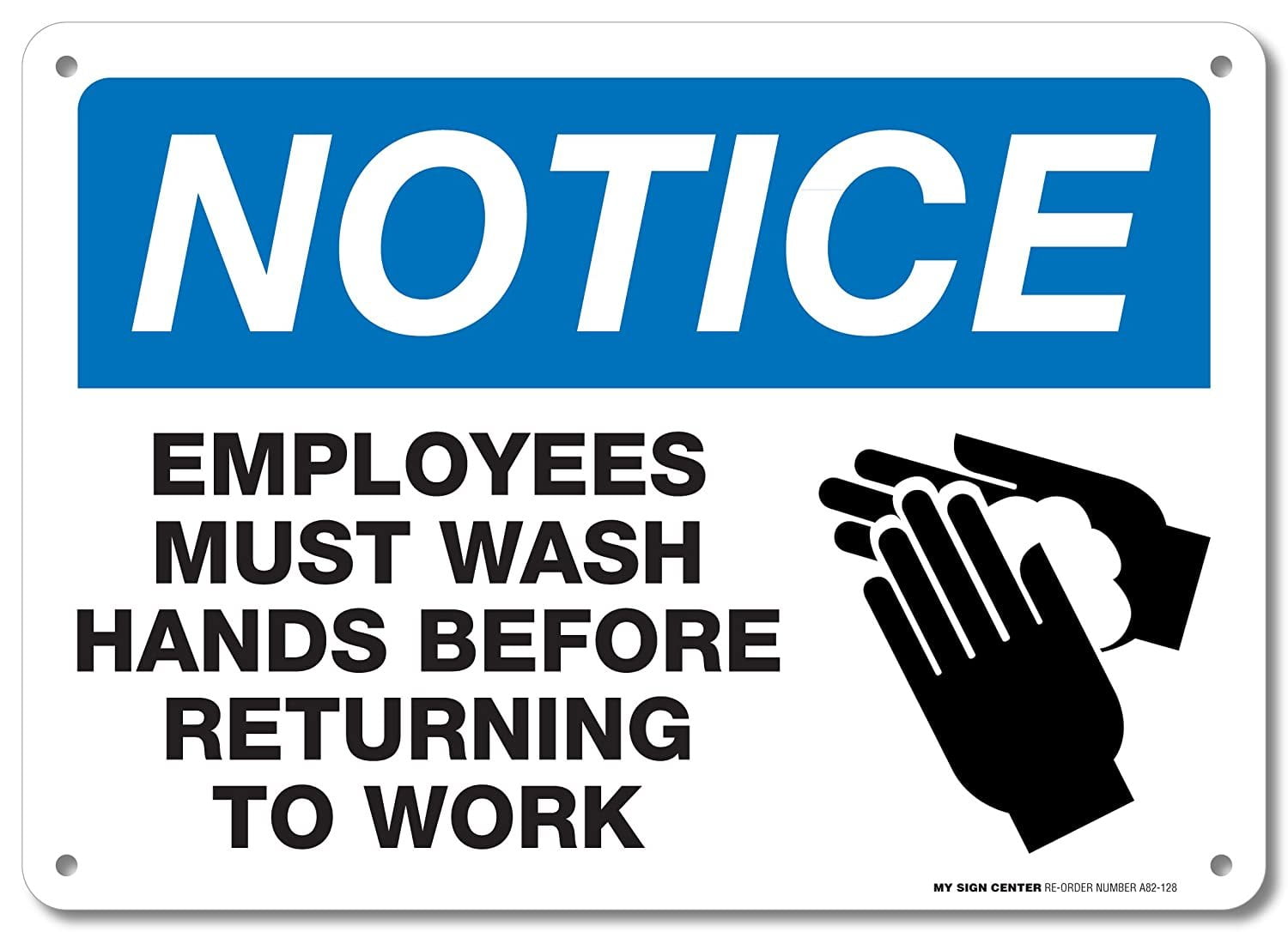 Employees Must Wash Hands Sign Printable