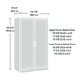 thumbnail image 4 of Sauder La Collection Aspen Post Meuble de rangement en Finition Prime Oak, 4 of 9