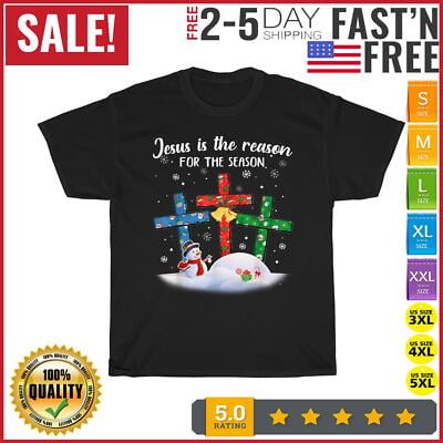 Velto Jesus Is The Reason For The Season Christian Happy Holiday Vintage T Shirt Men Women All Size S-5XL