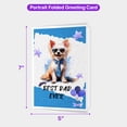 thumbnail image 5 of Happy Father's Day Best Chinese Crested Cool Dad Ever 5x7in Folded Greeting Card Dog Lover Single Note Card with Envelope - 12007, 5 of 5