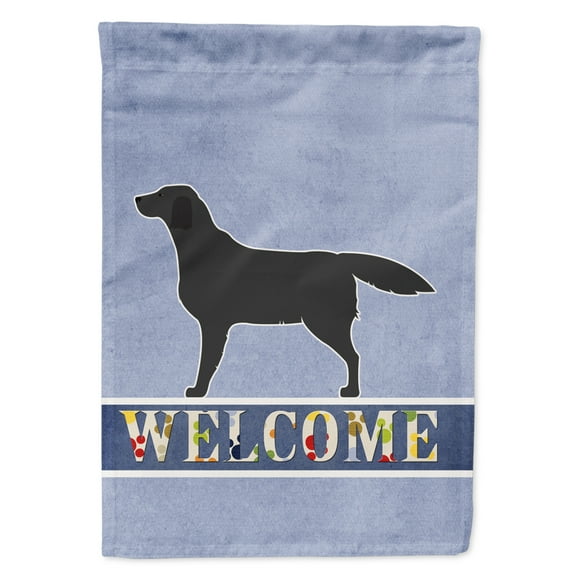 Carolines Treasures BB5512GF Black Labrador Retriever Welcome Flag Garden Size  Small multicolor