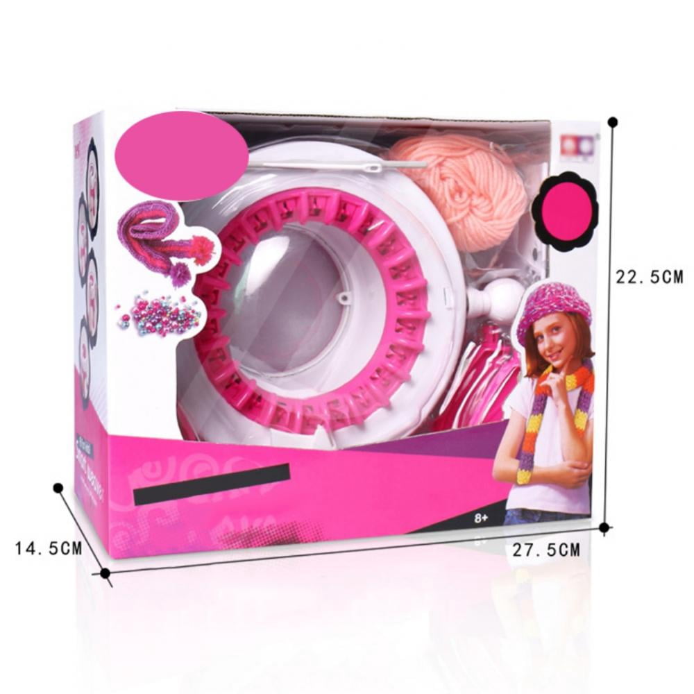 AJZIOJIRO Girls 22 Needles Knitting Machine Toys Kids Girls Toys Educational Toys Kids Games Gifts for 6-12 Year Old