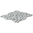 thumbnail image 4 of The Tile Life Recycled Cenote Pebble 13" x 13" Ocean Matte Glass Mosaic Floor and Wall Tile Case of 14, 4 of 6