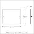 thumbnail image 2 of Frameless Landscape Rectangular Tilt Mirror with Beveled Edge, 2 of 2