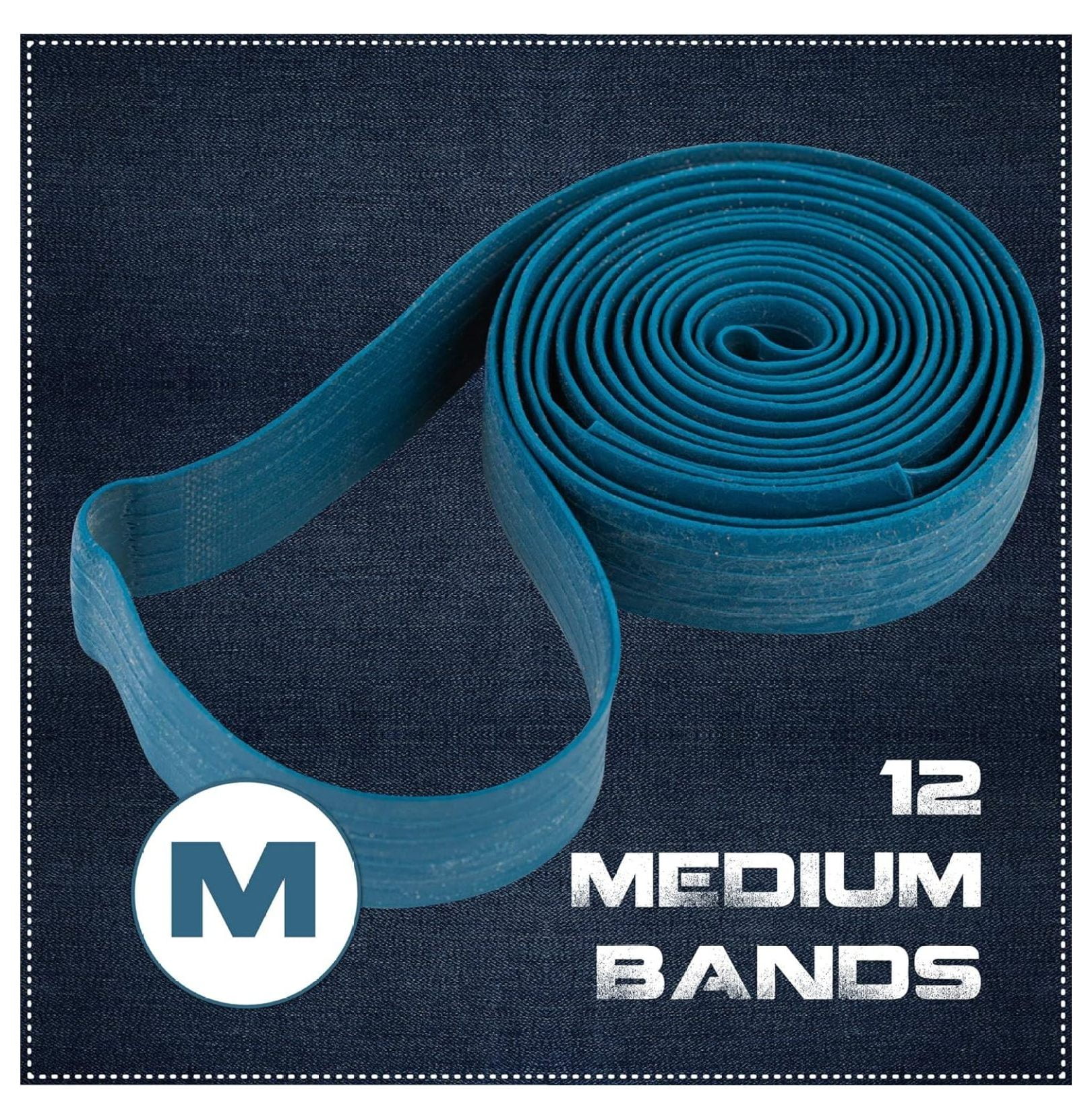 12 Pack of Extra Large Rubber Bands- 36" Length Extra Strength Mover Bands - Pallet Band or Moving Blanket Band (Color May Vary) - by Gexandy