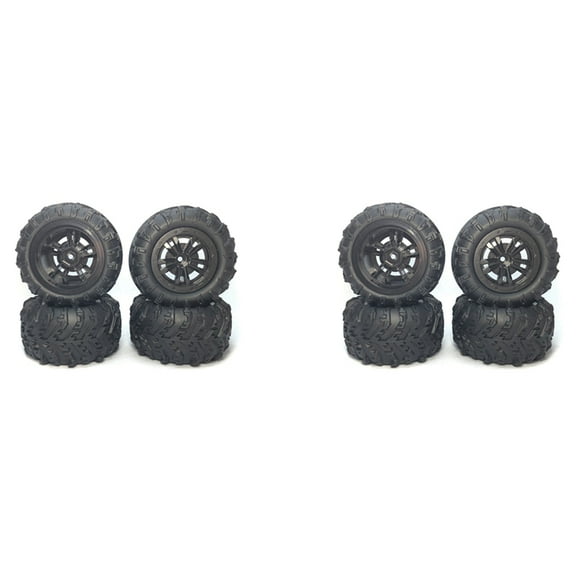8Pcs Large Tire Widening Tyre Wheel for 144001 124016 124018 124019 12428 HBX 16889 16890 RC Car Upgrade Parts