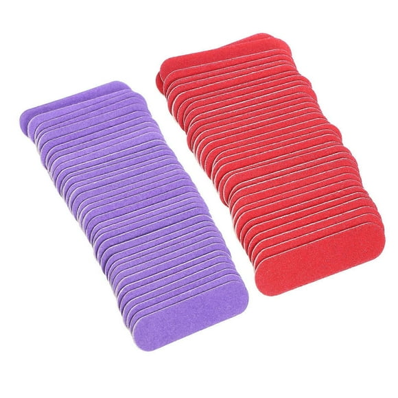 100pcs Disposable Plastic Nail Files for Manicuring False Nails with