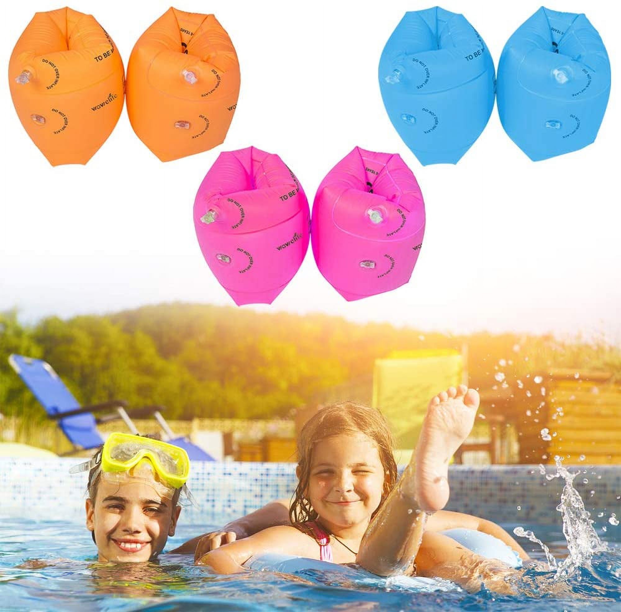 Schwimmflügel Für Erwachsene & Kinder – Aufblasbare Armflügel, Weich, PVC, 22 Cm