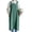 Grass Green, variant on Cotton Linen Apron for Women with Pockets, Cross Back Split Pinafore No Tie for Kitchen Garden Cooking (7 Colors)