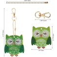 thumbnail image 2 of 5 Pieces DIY 5D Owl Diamond Painting Keychain, Rhinestone Pasted Diamond Painting Keychain Embroidery Arts Craft, 2 of 7