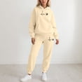 thumbnail image 2 of Cute Bow Valentine's Day Sweatsuit Set for Women - Funny Graphic Hoodie & Jogger Tracksuits, 2 of 4