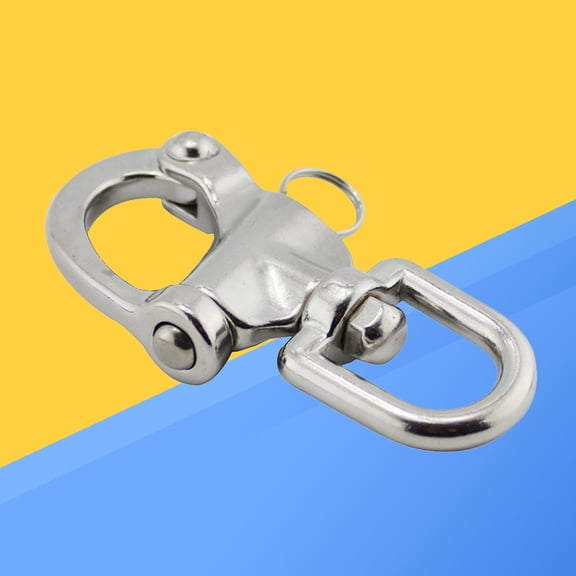 LABSERRON Swivel Eye Snap Shackle Stainless Steel Heavy Duty with Quick Release 1Pcs 2.8x2.8x2.4in