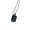 Black Perfume bottle chain, variant on Alloy Wine Flask Necklace Fashion Necklace Comfortable Wear Necklace for Cultural Enthusiasts and Trendsetters