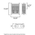 thumbnail image 2 of 27562BKBWAB Maxim Lighting Boundry-Two Light Wall Sconce-13.25 inches high, 2 of 5