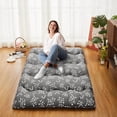thumbnail image 5 of Towallmark Floral Pattern Japanese Futon Mattress for Adults, Twin Size Futon Mattress for Guest Room Kids Room, Sleeping Mattress for Floor Roll Up Camping Mattress, 5 of 8